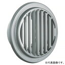 バクマ工業 丸・平型縦ガラリ換気口 右吹き 低圧損 アミ付 10メッシュ ステンレス製 B-100TGR-A10(2)