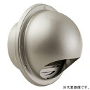 バクマ工業 丸型フード付換気口 開口部:小 アミ付 ステンレス製 シャンパンシルバー 125φ用 B-125MVS-A-CS(2)