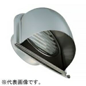 バクマ工業 U型フード付換気口 下部開放タイプ 水切り付 ステンレス製 アミ付 取付穴付 B-125UV-A-P