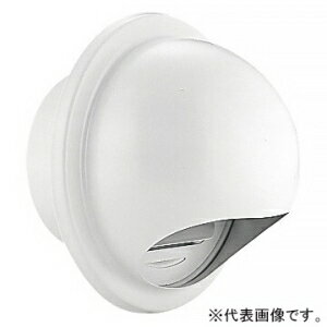 バクマ工業 丸型フード付換気口 開口部:小 ステンレス製 ホワイト 200φ用 B-200MVS-W