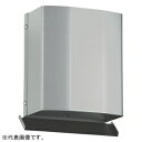 バクマ工業 角・深型フード付換気口 下部開放タイプ フード・ルーバー脱着式 水切り付 アミ付 5メッシュ N-125KD-A5(2)