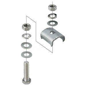 ネグロス電工 太陽電池固定金具 《サンストラット&reg;》 傾斜金具設置型 外フランジタイプ用 S-PVMA3-M8