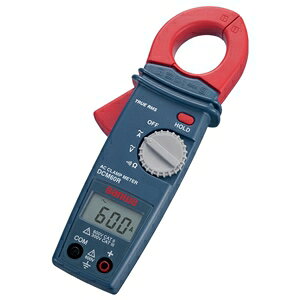 【仕様】●メーカー:三和電気計器●型番:DCM60R●商品名:クランプメータ AC用 真の実効値 CTクランプ方式 クランプ開口φ25mm●導体サイズ(mm):10×30●付属品:●AC用●真の実効値●電流測定方式:CTクランプ方式●クランプ開口(mm):φ25●導体サイズ(mm):10×30●動作方式:?—Σ方式●交流検波方式:真の実効値方式(TrueRMS)●液晶表示器(メイン):1999カウント●サンプルレート(回/秒):約2●レンジ切り換え:オートレンジのみ●オーバー表示:数値部にOLを表示●データホールド表示:液晶部にHを表示●電池消耗警告:バッテリーマークが点灯(約2.2V以下)●使用環境条件:環境汚染度Ⅱ●耐電圧(Vrms):3700以下●動作温度・湿度:0〜40℃・80%RH以下(結露のないこと)●保存温度・湿度:-10〜60℃・70%RH以下(結露のないこと)●電源:R03(単4形) 1.5V×2個●電池寿命(時間):約250●消費電力(mW):約5.0●寸法(mm):H187×W50×D29●質量(g):約210(電池含む)●安全規格:・IEC61010-1・IEC61010-2-030 CAT.Ⅲ 300V/Ⅱ600V・IEC61010-2-032・IEC61010-2-033・IEC61010-31●付属品:・テストリード(TL-21a)(全長1.1m・ピン先18mm)・携帯ケース(C-DCM60L)・取扱説明書≪測定範囲および確度≫●交流電流(ACA):・レンジ(A):199.9・600・確度:50〜60Hz時 ±(2%rdg+5dgt)・60〜400Hz時 ±(2.9%rdg+5dgt)・確度保証温湿度範囲:23±5℃・80%RH以下(結露のないこと)●交流電圧(ACV):・レンジ(V):199.9・600・確度:50〜400Hz時 ±(1.5%rdg+5dgt)・確度保証温湿度範囲:23±5℃・80%RH以下(結露のないこと)●抵抗測定(R):・レンジ(Ω):199.9・確度:±(1.9%rdg+3dgt)・開放電圧(V):約DC1.0・確度保証温湿度範囲:23±5℃・80%RH以下(結露のないこと)●導通:・レンジ(Ω):約100以下でブザー音・開放電圧(V):約DC1.5