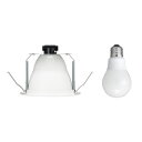 電材堂 LEDダウンライト 開口Φ150mm ホワイト 60W相当 広配光 昼光色 DLX2605WHDNZ+LDA6DGDNZ