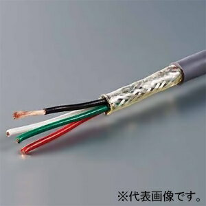 オーナンバ 編組シールド付き計装用ケーブル 極細タイプ 4心 0.5&#13215; 100V未満 100m巻 ONB4C×0.5SQ×100m