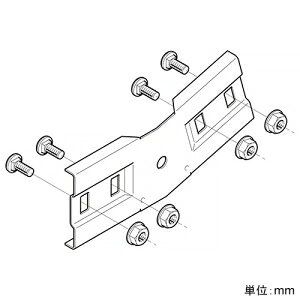ネグロス電工 上下ベンド継ぎ金具 ノンボンドタイプ SRタイプ 角度60° 高耐食性めっき鋼板製 SD-SRVG60