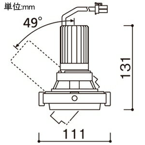 オーデリック LEDマルチユニバーサル灯体 M形 高彩色 C1500 一般型 CDM-T35Wクラス XS413200H 2