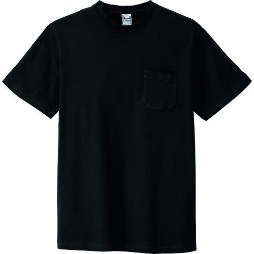 アイトス 半袖Tシャツ(ポケット付) 男女兼用 S ブラック AZ10531010S
