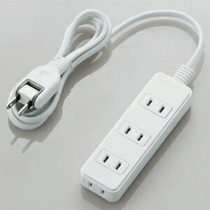 ELECOM �Ÿ����å� ����������ɥ����� 2�ԥ� 4�ĸ� 180�륹���󥰥ץ饰 ������Ĺ1m T-S02N-2410WH