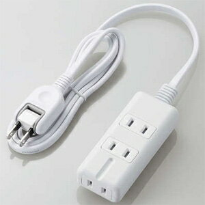 ELECOM 電源タップ 雷サージ付 2ピン 3個口 180°スイングプラグ ほこり防止シャッター付 T-KM01-2310WH