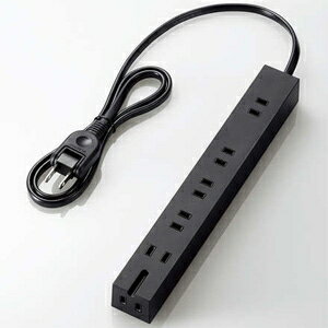 Other - ELECOM 電源タップ 雷サージ付 2ピン 6個口 180°スイングプラグ ほこり防止シャッター付 T-KM01-2610BK