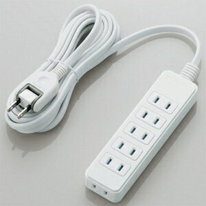 Other - ELECOM 電源タップ 2ピン 6個口 180°スイングプラグ ほこり防止シャッター付 コード長3m T-ST02-22630WH