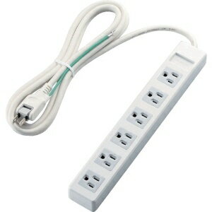 ELECOM 3ピンプラグ対応タップ 3ピン 6個口 180°スイングプラグ 強力マグネット付 コード長2.5m T-T1B-..