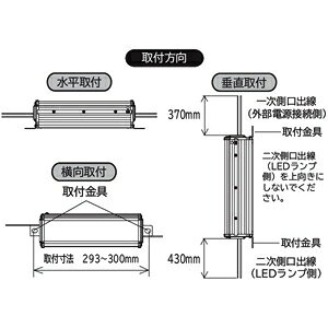 日立 適合点灯装置 高天井用LEDランプ(アームタイプ)特殊環境対応専用 防湿・防雨形 耐衝撃形 RBK19CLN14D [3]
