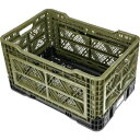 トラスコ中山 サイドオープン型折りたたみメッシュコンテナ48L OD TR-MPBS48-OD|詳細画像