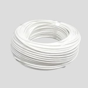 伸興電線 ビニルキャブタイヤ丸形コード 0.75&#13215; 4心 100m巻 白色 VCTF0.75SQ×4C×100mシロ