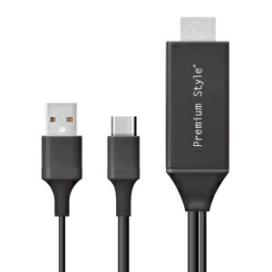 PGA USB-Cコネクタ HDMIミラーリングケーブル 3m ブラック PG-UCTV3MBK PGA USB-Cコネクタ HDMIミラーリングケーブル 3m ブラック PG-UCTV3MBK