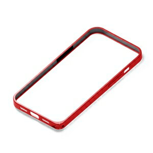 PGA iPhone 13 mini用 アルミバンパー レッド PG-21JBP02RD