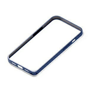 PGA iPhone 13 mini用 アルミバンパー ネイビー PG-21JBP04NV