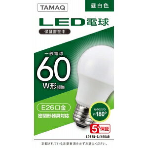 General Light Bulbs - NVCライティングジャパン LED電球 A形 一般電球形 60W相当 昼白色5000K E26 LDA7N-G/K60AR