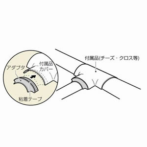 未来工業 ワゴンモール用 アダプタ 段落とし用 OP8型⇔OP5型 ベージュ OPA-8-5J