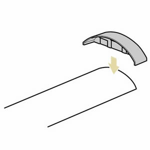 未来工業 ワゴンモール用 エンド OP7型 グレー OPE-7G