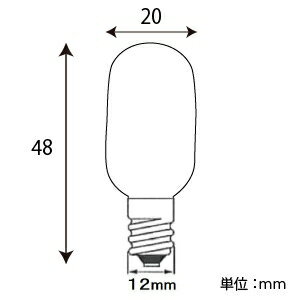 アサヒ ナツメ球 T20 110V5W 全光束:20lm 口金:E12 フロスト ナツメT20E12110V-5W(F) 3