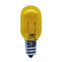 アサヒ 【お買い得品 100個セット】 ナツメ球 T20カラー 110V10W 口金:E12 透明イエロー ナツメT20E12110V-10W(CY)_100set