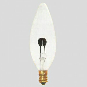 アサヒ ニューフリッカー C32 100V0.6W 口金E12 クリヤー ニューフリッカーC32E12100V-0.6W