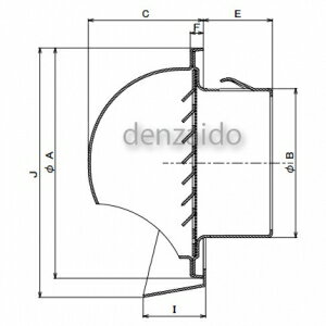 バクマ工業 丸型フード付換気口 水切り付 開口部:小 水止め付 アミ付 ステンレス製 クリアー 150φ用 KB-150MVS-M-A