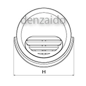 バクマ工業 丸型フード付換気口 水切り付 開口部:大 防火ダンパー付 アミ付 ステンレス製 クリアー 150φ用 KBD-150MVL-A