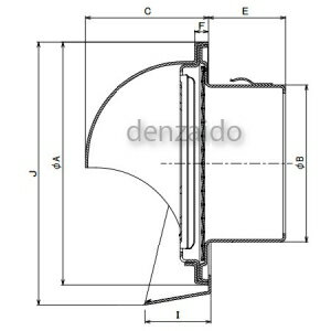 バクマ工業 丸型フード付縦ガラリ換気口 水切り付 低圧損 ステンレス製 シルバーメタリック 100φ用 KB-100MTGV-SL