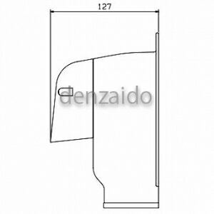 バクマ工業 ウォールコーナー後付用 換気式エアコン用 壁面取り出し用 7型 ブラック 《スマートダクト ADシリーズ》 AWAK-7-BK 3