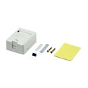 ジェフコム カテゴリー5e対応LAN用マウントボックス 1個口タイプ ほこり防止シャッター付 LMBOX-1K(2)