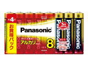 パナソニック アルカリ乾電池 単4形 8個シュリンクパック LR03XJ8SW