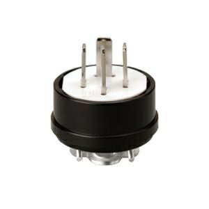 明工社 接地 3P 20A プラグ グリップ付 黒 MP7000