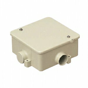 未来工業 アウトレットボックス 蓋付き VE22用 1～4方出兼用型 ベージュ PVK-22J