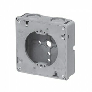 未来工業 【お買い得品 20個セット】 埋込四角アウトレットボックス 中形四角 極薄型 丸型平塗代カバー付 CDO-4ASS11_20set