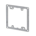 未来工業 【お買い得品 10個セット】 プラスチック製塗代カバー 中形四角用 2個用 平 OF-12P2-F_10set