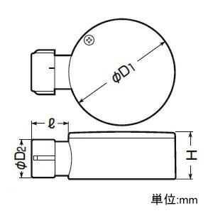 未来工業 露出用丸形ボックス Gタイプ 3方出 PF管22適合 ベージュ MFSM22-3G