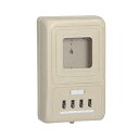 未来工業 【お買い得品 5個セット】 電力量計ボックス 分岐ブレーカ付 ベージュ WP4-304J_5set