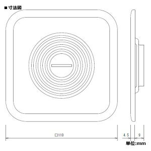 パナソニック フロアプレート 角型 固定型 ベースねじ呼びC39 シルバー DUK7102 2