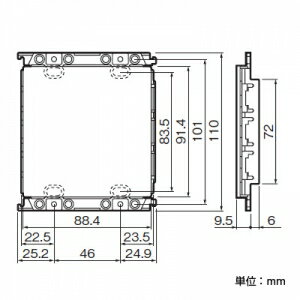 パナソニック スイッチプレート用ブランクカバー 2連用 利休色 WT6192G