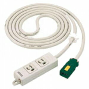 パナソニック ハーネス用OAタップ 接地2P抜け止め式 電源表示ランプ付 2コ口 ケーブル長3m 15A 125V グレー WFA66327HG