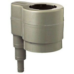 三栄水栓製作所 雨水取水器セット ワイヤバンド(D20-30)3個・ドレンホースφ30×400mm付 グレー EC2012-2S-H