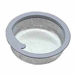 三栄水栓製作所 流し排水栓カゴ キッチン用 寸法(mm):144×47×128 ポリプロピレン、ステンレス製 グレー..