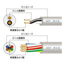 富士電線 ビニルキャブタイヤケーブル 2.0&#13215;×4心×100m巻き 灰色 VCT2.0SQ×4C×100mハイ