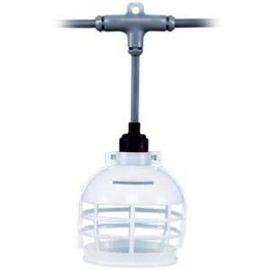 長谷川製作所 分岐ケーブル 照明専用 EST1タイプ 母線VCT2.0㎟×2C 防水ソケット18個 長さ50m EST1-50M-18L