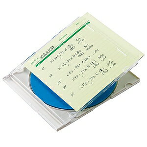 サンワサプライ プラケース用インデックスカード DVD・CDケース用 手書き用 つやなしマット・厚手タイ..