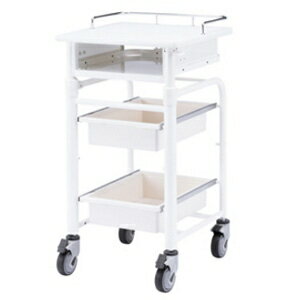 サンワサプライ 上下昇降電子カルテカート ラックタイプ 天板高さ調節可能(900～1050mm) 耐荷重30kg RAC-HP103WN